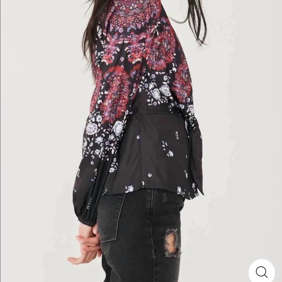 10. Free People Run Free Blouse in Night Combo - Picture 7 of 17